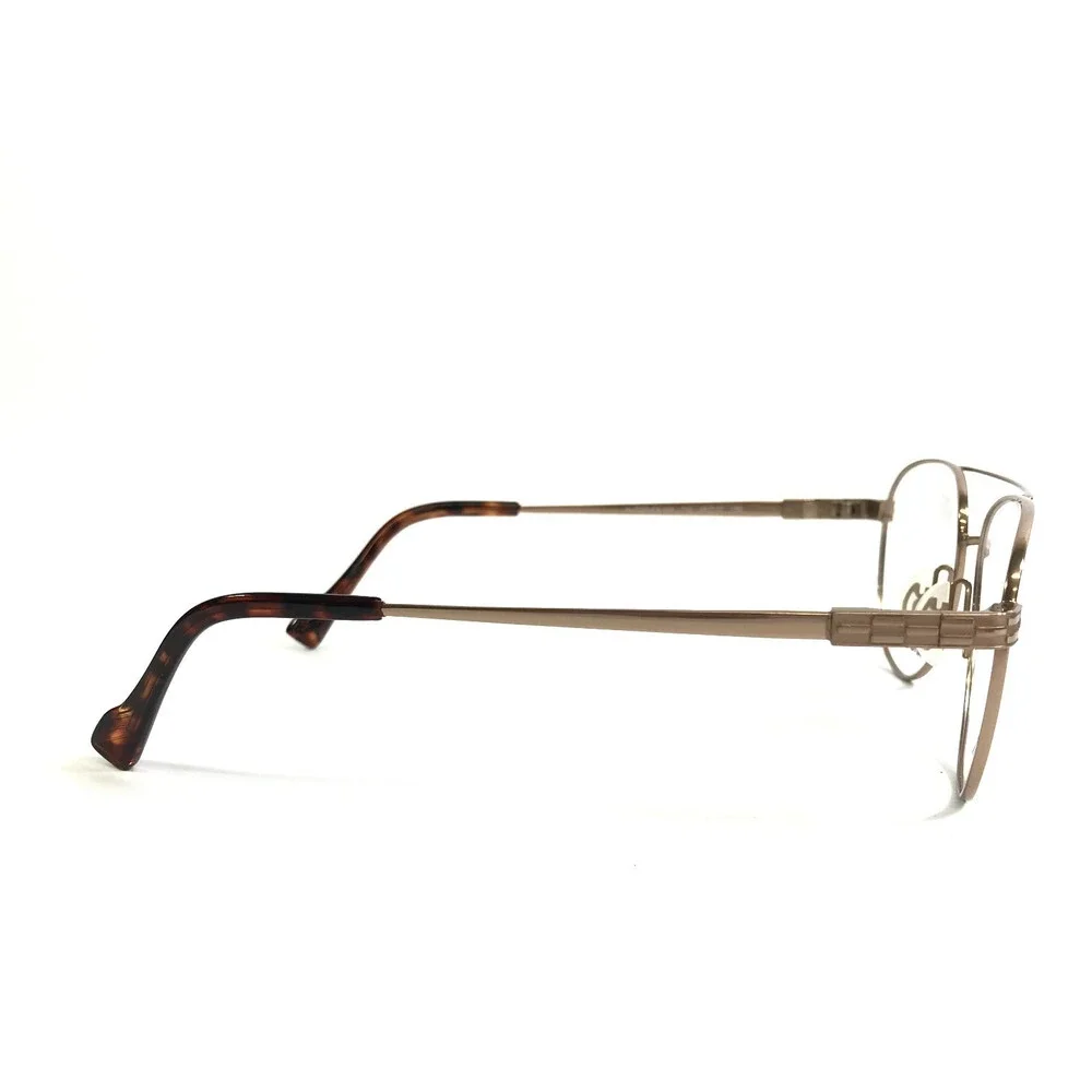 Autoflex by Flexon Eyeglasses Frames 110 710 Gold Aviator Wire Rim 58-17-150